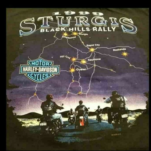 Vintage Sturgis Mens XLarge Harley Davidson Shirt - Picture 6 of 8
